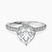 Pre-Designed 14kt White Gold Cleopatra Halo Lab Diamond Ring