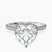 Pre-Designed 14kt White Gold Cleopatra Halo Lab Diamond Ring
