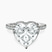 Pre-Designed 14kt White Gold Cleopatra Halo Lab Diamond Ring