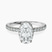 Pre-Designed 14kt White Gold Cleopatra Halo Lab Diamond Ring