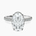 Pre-Designed 14kt White Gold Cleopatra Halo Lab Diamond Ring