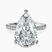 Pre-Designed 14kt White Gold Cleopatra Halo Lab Diamond Ring