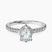 Pre-Designed 14kt White Gold Cleopatra Halo Lab Diamond Ring