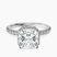 Pre-Designed 14kt White Gold Cleopatra Halo Lab Diamond Ring