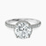 Cleopatra Halo Lab Diamond Engagement Ring in Platinum