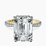 Pre-Designed 10kt Yellow Gold Cleopatra Halo Lab Diamond Ring