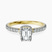 Pre-Designed 10kt Yellow Gold Cleopatra Halo Lab Diamond Ring