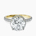 Pre-Designed 14kt Yellow Gold Cleopatra Halo Lab Diamond Ring