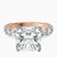 Pre-Designed 14kt Rose Gold Genelia Side Stone Lab Diamond Ring
