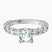 Pre-Designed Platinum Genelia Side Stone Lab Diamond Ring