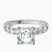 Pre-Designed Platinum Genelia Side Stone Lab Diamond Ring