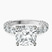 Pre-Designed 10kt White Gold Genelia Side Stone Lab Diamond Ring