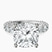 Pre-Designed 10kt White Gold Genelia Side Stone Lab Diamond Ring