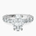 Genelia Side Stone Lab Diamond Engagement Ring in 10kt White Gold
