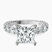 Pre-Designed 14kt White Gold Genelia Side Stone Lab Diamond Ring