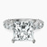 Pre-Designed 14kt White Gold Genelia Side Stone Lab Diamond Ring