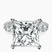 Pre-Designed 10kt White Gold Genelia Side Stone Lab Diamond Ring