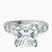 Pre-Designed 10kt White Gold Genelia Side Stone Lab Diamond Ring