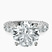 Pre-Designed 10kt White Gold Genelia Side Stone Lab Diamond Ring