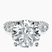 Pre-Designed 10kt White Gold Genelia Side Stone Lab Diamond Ring