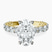 Pre-Designed 14kt Yellow Gold Genelia Side Stone Lab Diamond Ring
