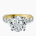 Pre-Designed 14kt Yellow Gold Genelia Side Stone Lab Diamond Ring