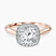 Pre-Designed 18kt Rose Gold Harriet Halo 2mm Lab Diamond Ring