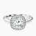 Pre-Designed 10kt White Gold Harriet Halo 2mm Lab Diamond Ring