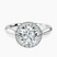 10kt White Gold Harriet Halo 2mm Lab Diamond Ring
