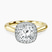 Pre-Designed 14ct Yellow Gold Harriet Halo 2mm Lab Diamond Ring