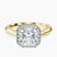 Pre-Designed 14ct Yellow Gold Harriet Halo 2mm Lab Diamond Ring
