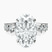 Pre-Designed 10kt White Gold Edna Side Stone Lab Diamond Ring