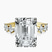 Pre-Designed 10kt Yellow Gold Edna Side Stone Lab Diamond Ring