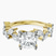 Pre-Designed 10kt Yellow Gold Hester Petite Side Stone Lab Diamond Ring