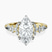 Pre-Designed 10kt Yellow Gold Josephine Four Prong Side Stone Lab Diamond Ring