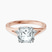 Erica Swan Split Shank Lab Diamond Engagement Ring in 9ct Rose Gold