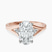 Erica Swan Split Shank Lab Diamond Engagement Ring in 9ct Rose Gold