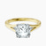 Erica Swan Split Shank Lab Diamond Engagement Ring in 14ct Yellow Gold
