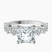 Pre-Designed 14kt White Gold Dorothea Side Stone Lab Diamond Ring
