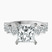 Pre-Designed Platinum Dorothea Side Stone Lab Diamond Ring