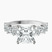 Pre-Designed Platinum Dorothea Side Stone Lab Diamond Ring