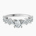 Pre-Designed Platinum Dorothea Side Stone Lab Diamond Ring