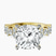 Pre-Designed 10kt Yellow Gold Dorothea Side Stone Lab Diamond Ring