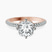 Pre-Designed 10kt Rose Gold Eloa Secret Halo Lab Diamond Ring
