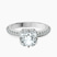 Pre-Designed 10kt White Gold Eloa Secret Halo Lab Diamond Ring