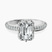 Pre-Designed Platinum Eloa Secret Halo Lab Diamond Ring