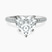 Pre-Designed Platinum Eloa Secret Halo Lab Diamond Ring