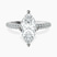 Pre-Designed Platinum Eloa Secret Halo Lab Diamond Ring