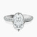 Pre-Designed 14kt White Gold Eloa Secret Halo Lab Diamond Ring