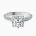 Pre-Designed Platinum Eloa Secret Halo Lab Diamond Ring